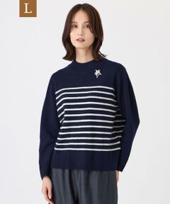 TRANS WORK (大きいサイズ) / トランスワーク (オオキイサイズ) その他トップス | 【L】【ウォッシャブル】エアリーウールニットプルオーバー