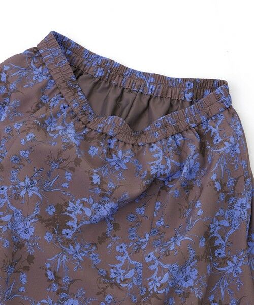 TRANS WORK (大きいサイズ) / トランスワーク (オオキイサイズ) ロング・マキシ丈スカート | 【L】【ウォッシャブル】エッチングフラワープリントスカート | 詳細7