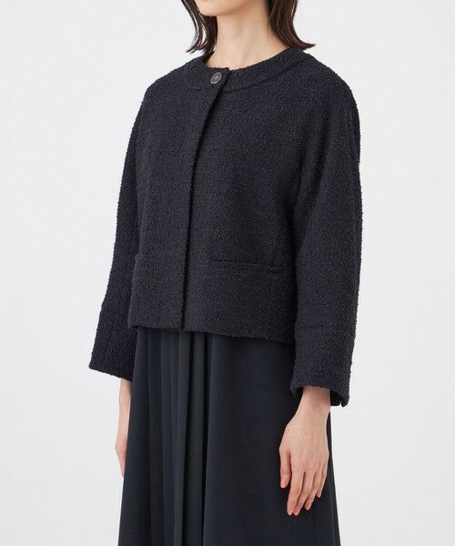 TRANS WORK (大きいサイズ) / トランスワーク (オオキイサイズ) テーラードジャケット | 【L】【ウォッシャブル】ミックスツィードジャケット | 詳細5