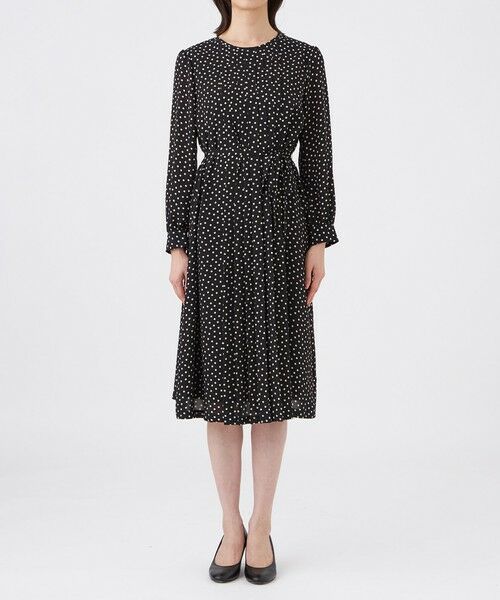 TRANS WORK (大きいサイズ) / トランスワーク (オオキイサイズ) ロング・マキシ丈ワンピース | 【L】【ウォッシャブル】ノルディスドットワンピース | 詳細3