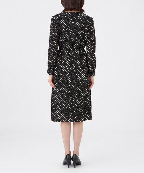 TRANS WORK (大きいサイズ) / トランスワーク (オオキイサイズ) ロング・マキシ丈ワンピース | 【L】【ウォッシャブル】ノルディスドットワンピース | 詳細5