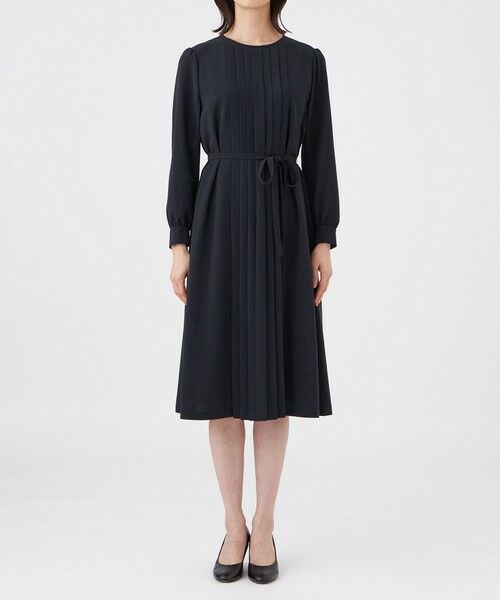 TRANS WORK (大きいサイズ) / トランスワーク (オオキイサイズ) ロング・マキシ丈ワンピース | 【L】【ウォッシャブル・UV・防しわ】ストレッチジョーゼットワンピース | 詳細4