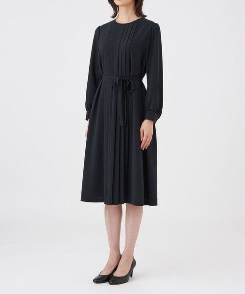 TRANS WORK (大きいサイズ) / トランスワーク (オオキイサイズ) ロング・マキシ丈ワンピース | 【L】【ウォッシャブル・UV・防しわ】ストレッチジョーゼットワンピース | 詳細5