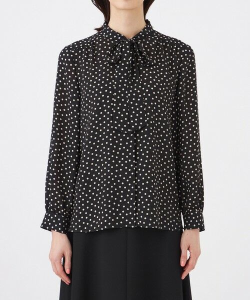 TRANS WORK (大きいサイズ) / トランスワーク (オオキイサイズ) その他トップス | 【L】【ウォッシャブル】ノルディスドットブラウス | 詳細9