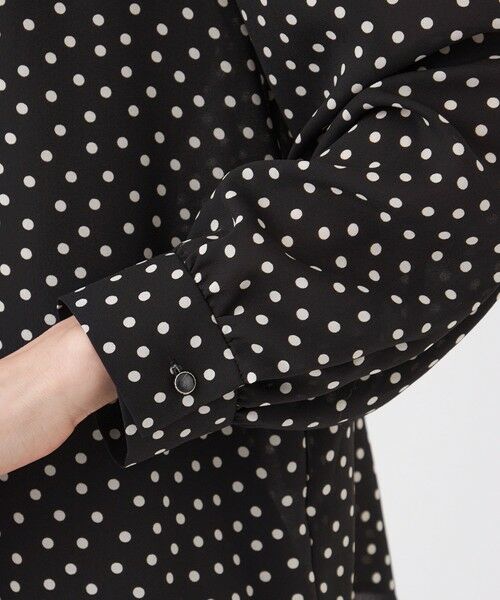 TRANS WORK (大きいサイズ) / トランスワーク (オオキイサイズ) その他トップス | 【L】【ウォッシャブル】ノルディスドットブラウス | 詳細12