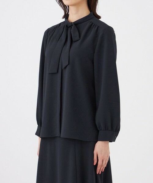 TRANS WORK (大きいサイズ) / トランスワーク (オオキイサイズ) その他トップス | 【L】【ウォッシャブル・UV・防しわ】ストレッチジョーゼットブラウス | 詳細6