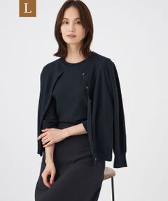 TRANS WORK (大きいサイズ) / トランスワーク (オオキイサイズ) その他トップス | 【L】【ウォッシャブル】SPANGLE KNITカーディガン