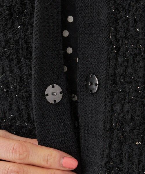 TRANS WORK (大きいサイズ) / トランスワーク (オオキイサイズ) その他トップス | 【L】【ウォッシャブル】Fancy Tweedニットカーディガン | 詳細8