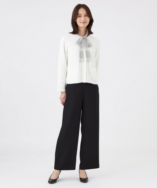 TRANS WORK (大きいサイズ) / トランスワーク (オオキイサイズ) その他トップス | 【L】【ウォッシャブル】Fancy Tweedニットカーディガン | 詳細1