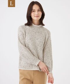 TRANS WORK (大きいサイズ) / トランスワーク (オオキイサイズ) その他トップス | 【L】スパングルファンシーヤーンプルオーバー