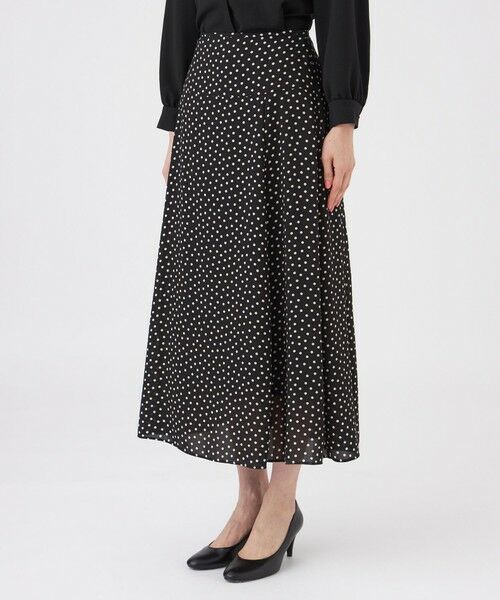 TRANS WORK (大きいサイズ) / トランスワーク (オオキイサイズ) ロング・マキシ丈スカート | 【L】【ウォッシャブル】ノルディスドットスカート | 詳細3