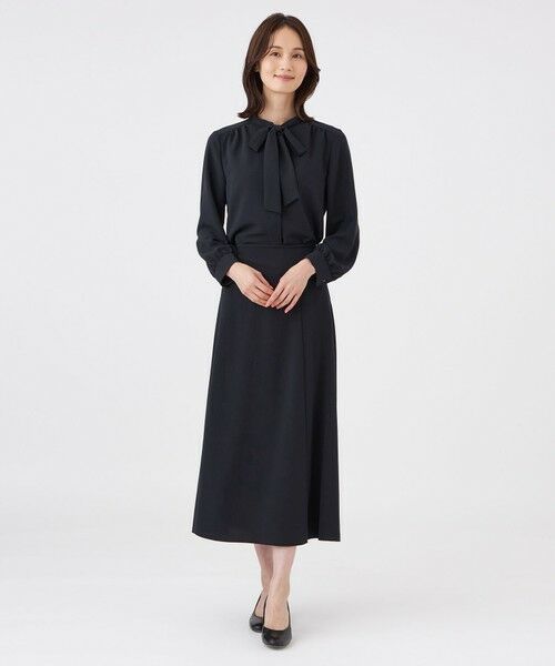 TRANS WORK (大きいサイズ) / トランスワーク (オオキイサイズ) ロング・マキシ丈スカート | 【L】【ウォッシャブル・UV・防しわ】ストレッチジョーゼットスカート | 詳細2