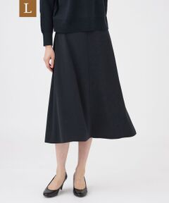 TRANS WORK (大きいサイズ) / トランスワーク (オオキイサイズ) ロング・マキシ丈スカート | 【L】【美シリーズ・セットアップ対応・ウォッシャブル】バックサテンジョーゼットスカート