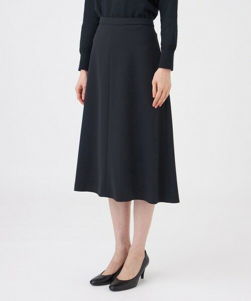 TRANS WORK (大きいサイズ) / トランスワーク (オオキイサイズ) ロング・マキシ丈スカート | 【L】【美シリーズ・セットアップ対応・ウォッシャブル】バックサテンジョーゼットスカート | 詳細6
