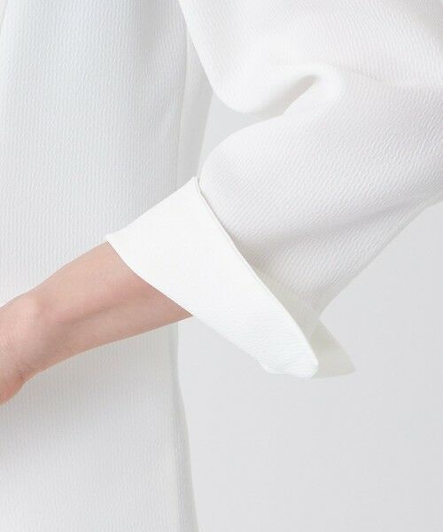 TRANS WORK (大きいサイズ) / トランスワーク (オオキイサイズ) テーラードジャケット | 【L】【UV対策・着用じわ軽減・ウォッシャブル】エアリーコードレーンノーカラージャケット | 詳細8