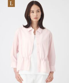 TRANS WORK (大きいサイズ) / トランスワーク (オオキイサイズ) その他トップス | 【L】【接触冷感・ウォッシャブル】スラブクレープブラウス