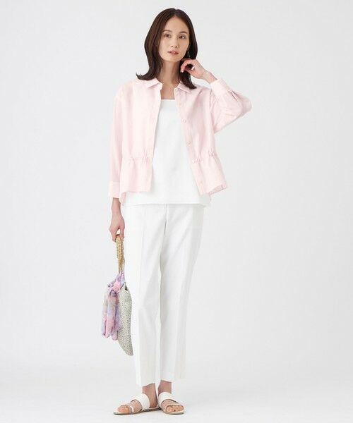 TRANS WORK (大きいサイズ) / トランスワーク (オオキイサイズ) その他トップス | 【L】【接触冷感・ウォッシャブル】スラブクレープブラウス | 詳細2