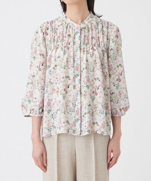 TRANS WORK (大きいサイズ) / トランスワーク (オオキイサイズ) その他トップス | 【L】【ウォッシャブル】ルーセントフラワーブラウス | 詳細3