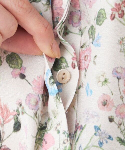 TRANS WORK (大きいサイズ) / トランスワーク (オオキイサイズ) その他トップス | 【L】【ウォッシャブル】ルーセントフラワーブラウス | 詳細8