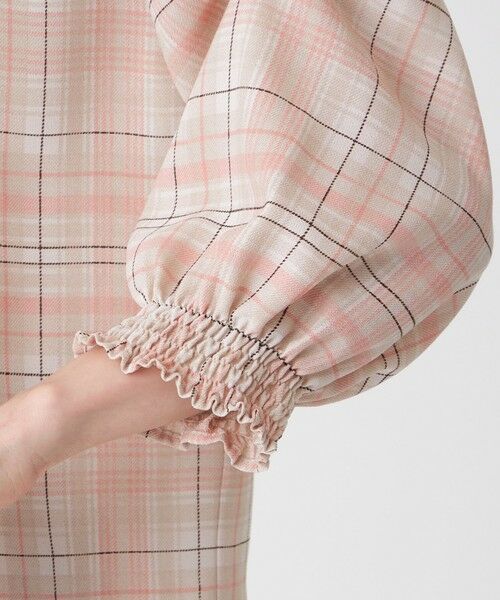 TRANS WORK (大きいサイズ) / トランスワーク (オオキイサイズ) その他トップス | 【L】【ウォッシャブル】シアーチェックプリントブラウス | 詳細6