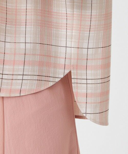 TRANS WORK (大きいサイズ) / トランスワーク (オオキイサイズ) その他トップス | 【L】【ウォッシャブル】シアーチェックプリントブラウス | 詳細7