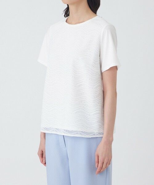 TRANS WORK (大きいサイズ) / トランスワーク (オオキイサイズ) その他トップス | 【L】【ウォッシャブル】ジョーゼットジャージカットソー | 詳細3