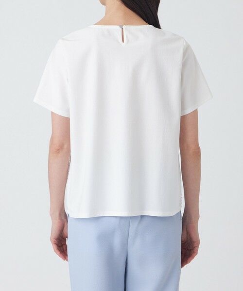 TRANS WORK (大きいサイズ) / トランスワーク (オオキイサイズ) その他トップス | 【L】【ウォッシャブル】ジョーゼットジャージカットソー | 詳細4