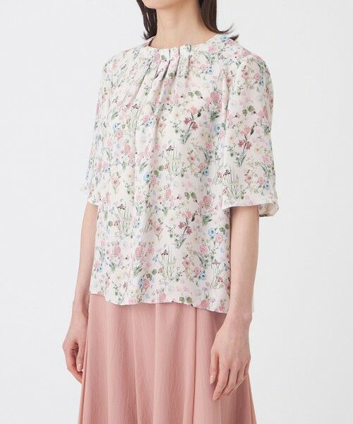 TRANS WORK (大きいサイズ) / トランスワーク (オオキイサイズ) その他トップス | 【L】【ウォッシャブル】ルーセントフラワーカットソー | 詳細3