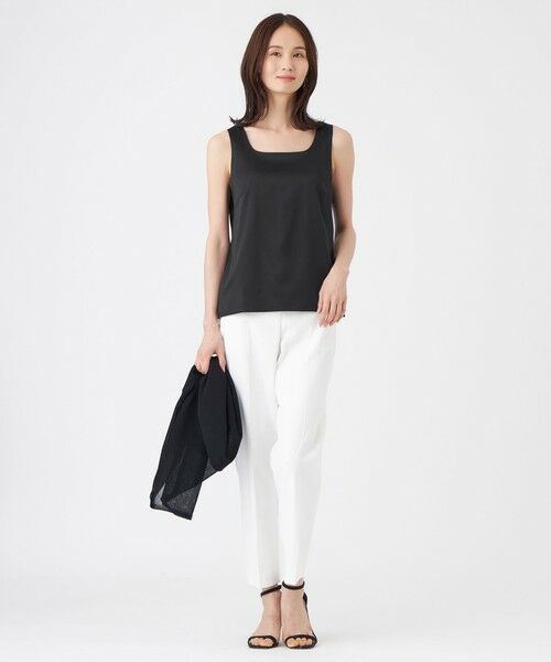 TRANS WORK (大きいサイズ) / トランスワーク (オオキイサイズ) その他トップス | 【L】【ウォッシャブル】ストレッチサテン×スムースコンビカットソー | 詳細3