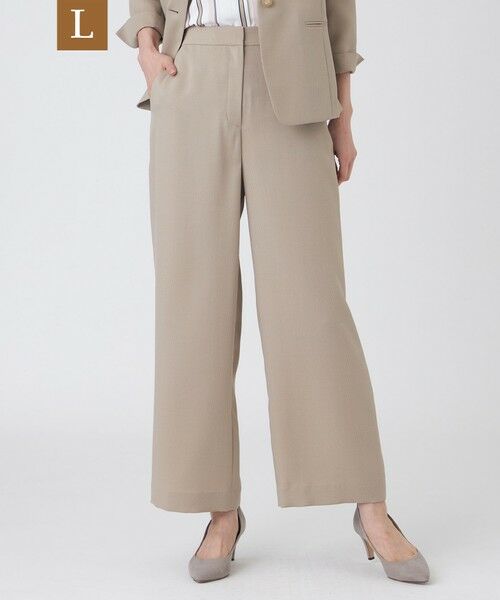TRANS WORK (大きいサイズ) / トランスワーク (オオキイサイズ) その他パンツ | 【L】【UV対策・着用しわ軽減・ウォッシャブル】エアリーコードレーンパンツ（ベージュ）