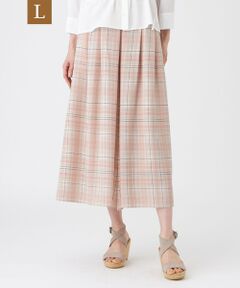 TRANS WORK (大きいサイズ) / トランスワーク (オオキイサイズ) その他パンツ | 【L】【ウォッシャブル】シアーチェックプリントパンツ