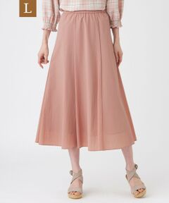 TRANS WORK (大きいサイズ) / トランスワーク (オオキイサイズ) ロング・マキシ丈スカート | 【L】【はっ水・UV・ウォッシャブル】エアリーナイロンスカート