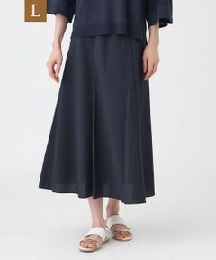 TRANS WORK (大きいサイズ) / トランスワーク (オオキイサイズ) ロング・マキシ丈スカート | 【L】【はっ水・UV・ウォッシャブル】エアリーナイロンスカート