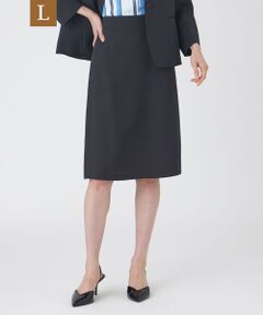 TRANS WORK (大きいサイズ) / トランスワーク (オオキイサイズ) ロング・マキシ丈スカート | 【L】【UV対策・着用しわ軽減・ウォッシャブル】エアリーコードレーンスカート