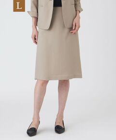 TRANS WORK (大きいサイズ) / トランスワーク (オオキイサイズ) ロング・マキシ丈スカート | 【L】【UV対策・着用しわ軽減・ウォッシャブル】エアリーコードレーンスカート