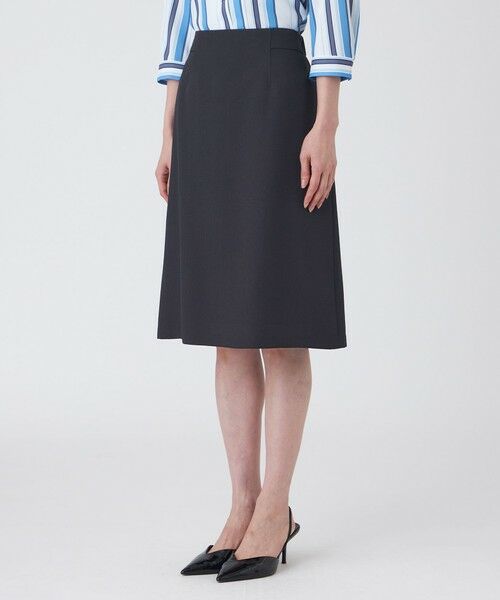 TRANS WORK (大きいサイズ) / トランスワーク (オオキイサイズ) ロング・マキシ丈スカート | 【L】【UV対策・着用しわ軽減・ウォッシャブル】エアリーコードレーンスカート | 詳細5