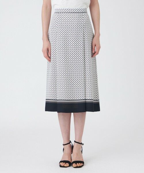 TRANS WORK (大きいサイズ) / トランスワーク (オオキイサイズ) ロング・マキシ丈スカート | 【L】【ウォッシャブル】ツイストラティスプリントスカート | 詳細5