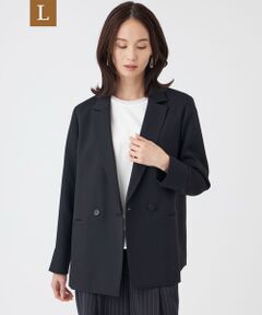 TRANS WORK (大きいサイズ) / トランスワーク (オオキイサイズ) テーラードジャケット | 【L】【UV対策・着用しわ軽減・ウォッシャブル】エアリーコードレーンテーラードジャケット