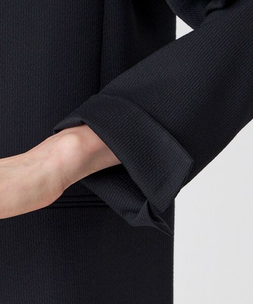 TRANS WORK (大きいサイズ) / トランスワーク (オオキイサイズ) テーラードジャケット | 【L】【UV対策・着用しわ軽減・ウォッシャブル】エアリーコードレーンテーラードジャケット | 詳細7