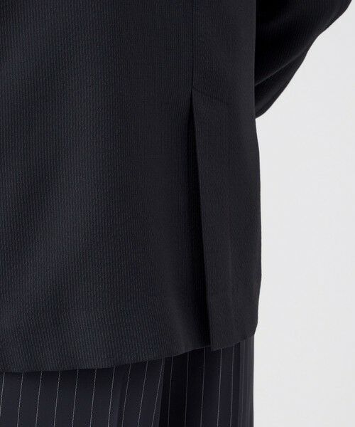 TRANS WORK (大きいサイズ) / トランスワーク (オオキイサイズ) テーラードジャケット | 【L】【UV対策・着用しわ軽減・ウォッシャブル】エアリーコードレーンテーラードジャケット | 詳細9