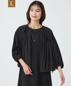 TRANS WORK (大きいサイズ) / トランスワーク (オオキイサイズ) テーラードジャケット | 【L】【ウォッシャブル】ブライトワッシャーブルゾン