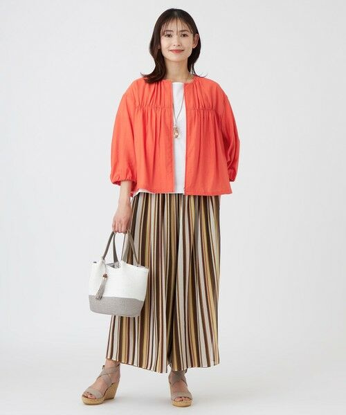 TRANS WORK (大きいサイズ) / トランスワーク (オオキイサイズ) テーラードジャケット | 【L】【ウォッシャブル】ブライトワッシャーブルゾン | 詳細2