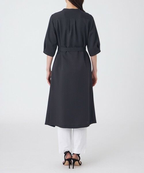 TRANS WORK (大きいサイズ) / トランスワーク (オオキイサイズ) ロング・マキシ丈ワンピース | 【L】【UV対策・着用しわ軽減・ウォッシャブル】エアリーコードレーンテーラードワンピース | 詳細5