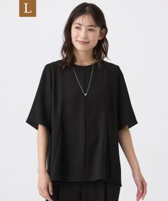 TRANS WORK (大きいサイズ) / トランスワーク (オオキイサイズ) その他トップス | 【L】【ウォッシャブル】強撚バラシャブラウス