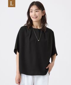TRANS WORK (大きいサイズ) / トランスワーク (オオキイサイズ) その他トップス | 【L】【ウォッシャブル】強撚バラシャブラウス