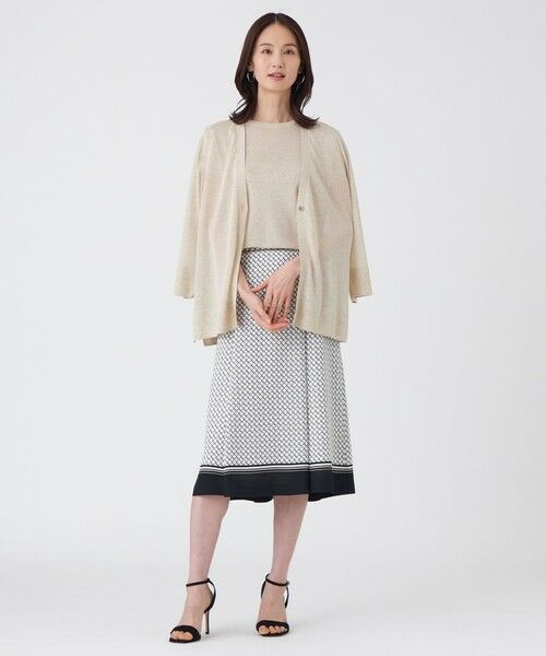 TRANS WORK (大きいサイズ) / トランスワーク (オオキイサイズ) その他トップス | 【L】【ウォッシャブル】シャイニーシアーニットカーディガン | 詳細3