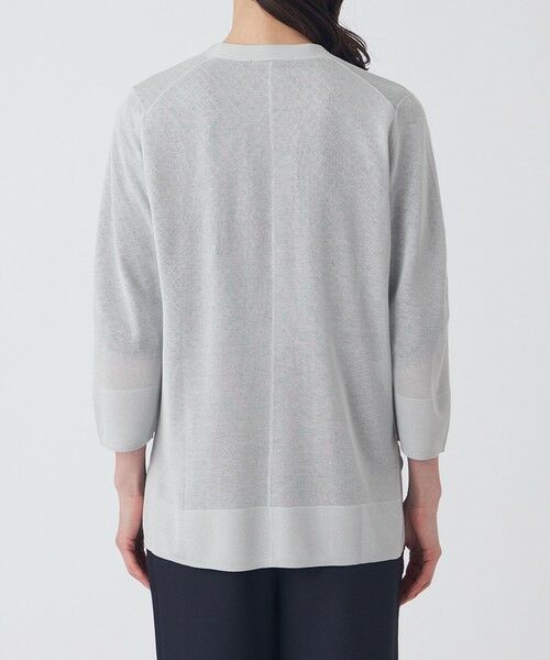 TRANS WORK (大きいサイズ) / トランスワーク (オオキイサイズ) その他トップス | 【L】【ウォッシャブル】シャイニーシアーニットカーディガン | 詳細6