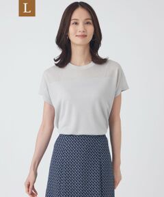 TRANS WORK (大きいサイズ) / トランスワーク (オオキイサイズ) その他トップス | 【L】【ウォッシャブル】シャイニーシアーニットプルオーバー