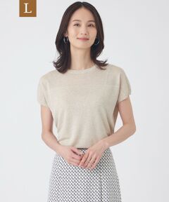 TRANS WORK (大きいサイズ) / トランスワーク (オオキイサイズ) その他トップス | 【L】【ウォッシャブル】シャイニーシアーニットプルオーバー