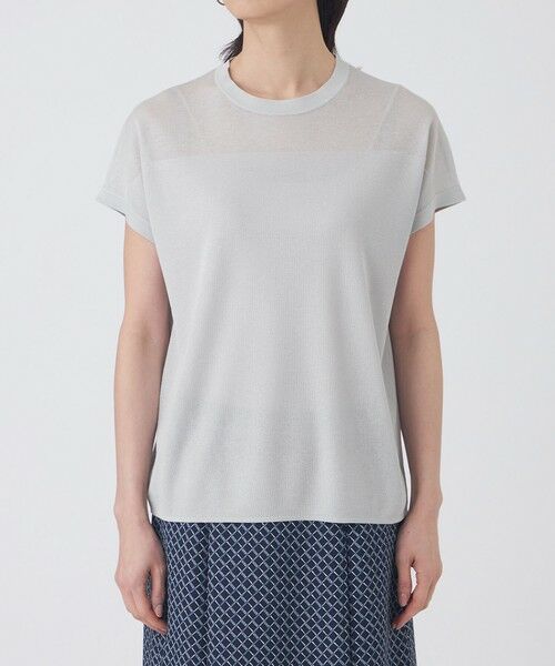 TRANS WORK (大きいサイズ) / トランスワーク (オオキイサイズ) その他トップス | 【L】【ウォッシャブル】シャイニーシアーニットプルオーバー | 詳細6